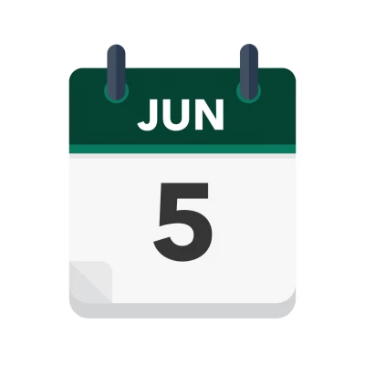 Calendar icon showing 5th June